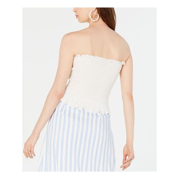 LUCY PARIS Womens Textured Sleeveless Strapless Top - Picture 2 of 2